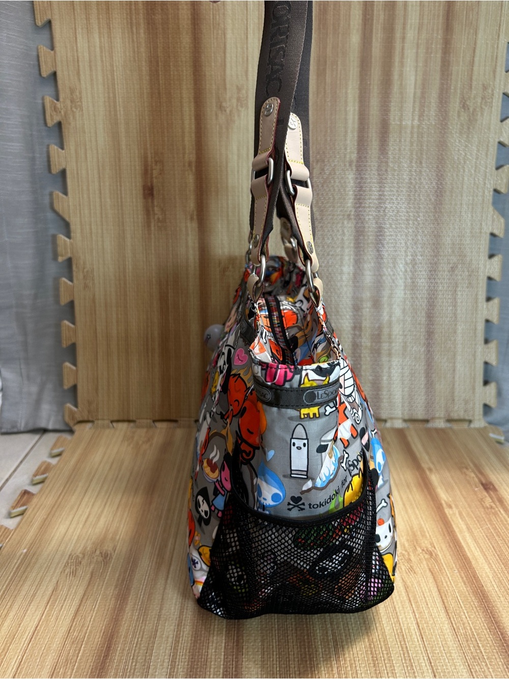 Vintage Tokidoki for LeSportsac Buon Viaggio Inferno Tote Bag - Picture 4 of 14